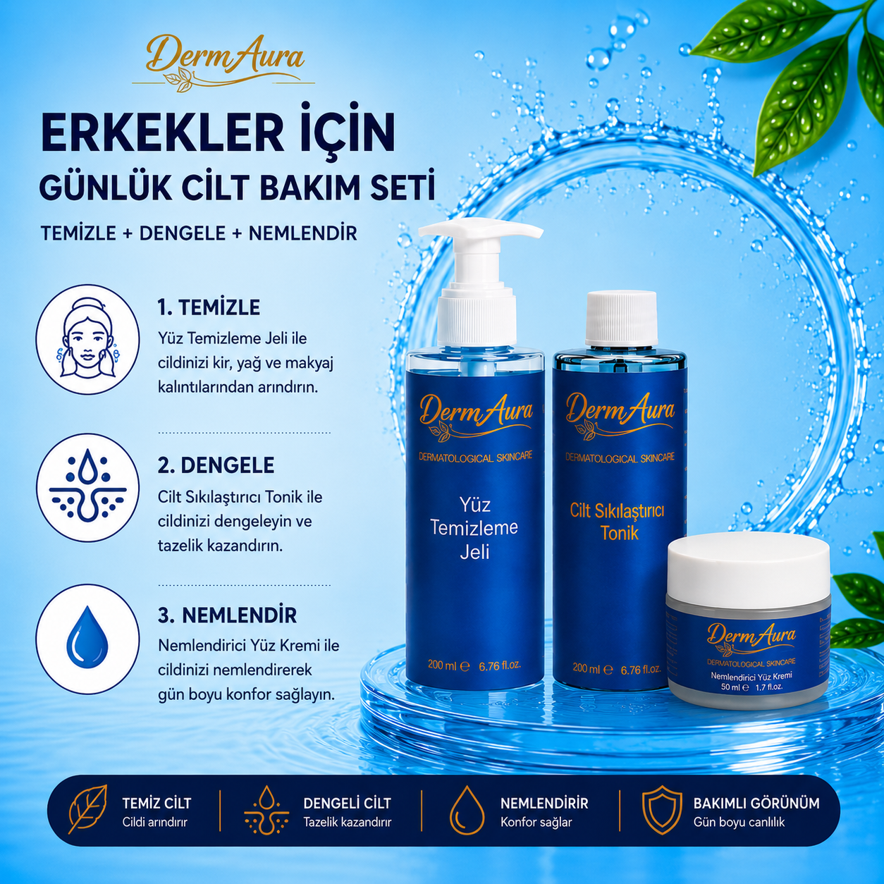 2026/06/1000285131.png DermAura Erkekler İçin Günlük Cilt Bakım Seti - Görsel 1