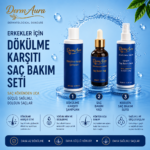 DermAura Erkekler İçin Dökülme Karşıtı Saç Bakım Seti
